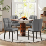 S&ouml;&ouml;gitoa toolid, komplekt 4, moodsad kunstnahast s&ouml;&ouml;gitoolid ilma k&auml;etoeta, k&otilde;rge seljatoega ja teemantmustriga, polsterdatud toolid s&ouml;&ouml;gituppa, k&ouml;&ouml;ki v&otilde;i elutuppa, maksimaalne koormus 150 kg