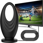 Digitale TV-Antenne f&uuml;r den Innenbereich, HD, kompatibel mit Smart-TVs und &auml;lteren Fernsehern (funktioniert am besten, wenn sie in der N&auml;he des Fensters platiert wird)
