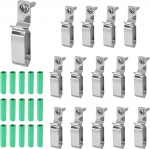 hankekaart 15 St&uuml;ck Lichterketten-Aufh&auml;nger-Haken, LED-Lichtstreifenhalter f&uuml;r 8 x 20 mm breite Streifen, Edelstahl-Kordel-Organizer zum Aufh&auml;ngen von Weihnachtslicht-Wand-Kabel-Lichterketten