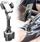 Autotassi hoidja telefonihoidja, CTYBB tassihoidja Cradle Car Mount koos reguleeritava kaelaga mobiiltelefonidele iPhone 12 Pro Max /11 Pro/XR/XS/8/7 Plus/6s, Samsung S10 Plus/S9/Note9, Huawei jne.