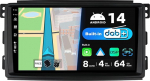 JOYX Android 12 IPS autoraadio - [Sisseehitatud DAB] - Sobib Benz Smart Fortwo 451 (2005-2010) - Wireless Carplay/Android Car - 4G + 64G - Kaamera + mikrofon - 9-tolline 2 DIN - SWC DSP WiFi Fast-Boot 360 kaamera