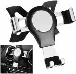 Handyhalterung Auto, Autotelefoni hoidja, hoidja telefoni kinnitus Verstellbarer Blickwinkel, 360&deg; Drehbar KFZ Autohalterung, Handyhalter f&uuml;r Autos L&uuml;ftung, &uuml;hildub Audi A3 8P S3 (Silber)