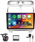8 Core 4 + 64G: Hodozzy Carplay autoraadio Peugeot 307 2002-2013 koos USB/USB-C Android autoraadio koos satelliitnavigatsiooniga, 9-tolline puuteekraan Android Car/WiFi/GPS/RDS/FM/Bluetooth 5.0/DSP + Canbusiga