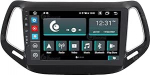 Costum Fit autoraadio Jeep Compassile Android GPS Bluetooth WiFi Dab USB Full HD puuteekraaniga 9-tolline Easyconnect 8-tuumaline protsessor h&auml;&auml;lk&auml;sklused