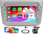 Hodozzy 2G + 64G Androidi autoraadio Alfa Romeo MiTo 955 2008-2016 juhtmevaba Carplay Android autole, autoraadio 7-tollise puuteekraaniga navigatsiooniga WiFi Bluetooth DSP FM/RDS raadio koos tagurdamisega