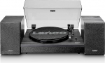 Lenco LS-300 - Hi-Fi plaadim&auml;ngija Bluetoothiga - V&auml;lisk&otilde;laritega 2 x 10 W RMS - Rihmamootor - Autostopp - MDF korpus - Must