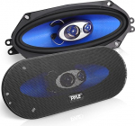 Pyle 3 Way Universal Auto Stereo k&otilde;larid - 300W 4x10" Triaxial Loud Professional Audio Car Speaker Universal OEM Quick Replacement Component Speaker