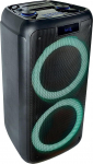 Ibiza - FREESOUND400 - Akutoitega kaasaskantav k&otilde;lar Bluetooth, USB, SD ja AUX-IN koos valgusdioodidega - 400W - must