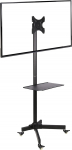 Ergosolid Standfu&szlig; mit Rollen, verstellbar, f&uuml;r LCD-Fernseher, 19 - 37 Zoll, bis 20kg, VESA-Normen von 75 x 75mm bis 200 x 200mm, Schwarz, 19" - 37", Falco-22