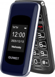 Guwet G739 Mobiilne vanemate mobiiltelefon ilma lepinguta, Dual SIM, h&auml;daabik&otilde;nede nupuga, pension&auml;ride mobiiltelefon, suured nupud, 1600 mAh aku, pikk ooteaeg, sinine
