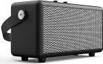 Traadita Retro Bluetooth-k&otilde;lar s&uuml;gava bassiga kaasaskantav k&otilde;lar nahast k&auml;epidemetega, mis sobib ideaalselt koju, reisile ja v&auml;li&uuml;ritustele.