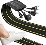 P&otilde;randakaablikate, 2 meetri p&otilde;randakaablikate, raske kaablikate 3 kaablikanaliga, kummist kaablikate, 2m x 8cm x 1.5cm, garaažile, paadile, laole, tehastele, k&otilde;nniteele - must