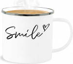 Shirtracer Email Tinamug - avaldus - naeratus - kiri - 300 ml - valge h&otilde;bedane - avaldused naeratusega Head uut aastat koos