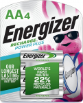 Energizer Recharge Power Plus AA 2300 mAh laetavad patareid, eellaetud, 4 tk.