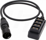HangTon Block Battery 12 V XLR 4-poolse toiteallika jaotur D-Tap 4-poolse adapteri konverterile 12 tolli (30 cm)