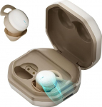 Xmenha Mini Bluetooth k&otilde;rvaklapid In-Ear k&otilde;rvaklapid N&auml;htamatud v&auml;ikseimad traadita k&otilde;rvaklapid magamiseks v&auml;ikestele k&otilde;rvadele lastele k&uuml;lgmine magaja Sport koos laadimiskohvriga iPhone'ile Android Beige