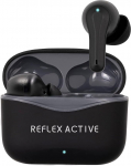 Reflex Active PRO TWS Inear BT5.2 k&otilde;rvaklapid aktiivse m&uuml;rasummutusega ja turvalise ruumi l&auml;bipaistvuse funktsiooniga, must kummist viimistlus koos kaubam&auml;rgiga logo korpusel