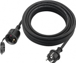 Pikenduskaabel Schoko Euroopa turvapistikupesa pikendus kummist v&auml;liskaabel IP44 H05RR-F 3G 1,5 mm.