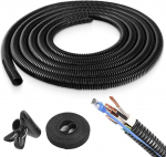 Kabel-Management-H&uuml;lle hoiab 3-4 Dr&auml;hte, Kabelk f&uuml;r TV, PC, Kabelmanagement und Organisation, takistab Haustiersch&auml;den, v&auml;hendab Stolpergefahren, ideaalne Zuhause ja B&uuml;ro jaoks.