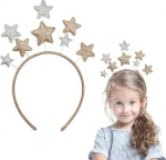 Weihnachtsstern Stirnband, Weihnachten Haarschmuck, Weihnachten Stern Haar Hoop Xmas Cute Star Hair Hoop f&uuml;r Frauen und M&auml;dchen Weihnachten Happy New Year Geburtstag Party Verkleidung Party Dekoration