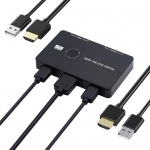 Chenyang USB 2.0 & HDMI Monitor Sharing Switch Selector 2 arvuti jagamine 2 USB seadet klaviatuurile hiirele skannerile printerile