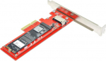 NFHK PCI-E 4X Host adapter NVMe Ruler 1U GEN-Z EDSFF Short SSD E1.S kandjaadapterile NFHK PCI-E 4X Host adapter NVMe Ruler 1U GEN-Z EDSFF Short SSD E1.S