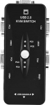 KVM Switch, USB 2.0 KVM Switcher 2/4 Port VGA Manual KVM Switch Box Adapter PC Monitor klaviatuurile hiirele