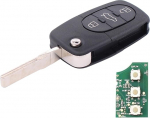 Doo Engy Flip Key Autov&otilde;tme kaugjuhtimispuldi saatja saatja koos v&otilde;tme korpuse freesimisega A3 8L A4 RS4 B5 8d A6 C5 4B A8 4D TT 8N 4D0837231A
