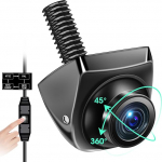 AHD 1080P tagurduskaamera 360&deg; p&ouml;&ouml;ratav tagantvaate kaamera auto toetab AHD 1080P/720P/NTSC/PAL mudelid tagurduskaamerad autole, matkaauto Super Night Vision IP69K parkimisabi 170&deg; lai nurk