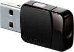 D-Link DWA-171 Nano Wi-Fi USB adapter (traadita AC standard, Dual Band, kuni 433 Mbit/s)