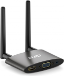 Traadita HDMI 4K dekooder, AIMIBO USB C saatja ja vastuv&otilde;tja 5G traadita laiendaja koos VGA/HDMI, Netfix video striimimine s&uuml;learvutist, teleriboksist, kaamerast, telefonist Cast telerisse, projektorisse - 165FT/50M (valge)