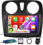 Hodozzy Carplay autoraadio Renault Dacia Sandero 2 B52 2012-2019 koos USB Type C-ga, Androidi autoraadio 9-tolline sisekraan Android Car/WiFi/GPS/RDS/FM/Bluetooth+Canbus'iga