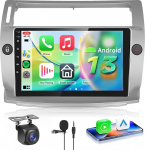 Hodozzy Carplay autoraadio Citro&euml;n C4 2004-2009/C-QUATRE 2008-2011 Android autoraadio koos satelliitnavigatsiooniga, 9-tolline puuteekraan Android Car/WiFi/GPS/RDS/FM/Bluetooth/USB-ga