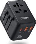 LENCENT reisiadapter &uuml;lemaailmne C, G, A, I t&uuml;&uuml;pi rahvusvaheline reisipistiku adapter USB C kiirlaadimise pistikupesa adapter USA/Kanada/Taiimaa/&Uuml;hendkuningriigi/Iirimaa/Jaapani/Hiina/Austraalia/Mauriitia jaoks