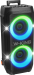 W-KING Kaasaskantav Bluetooth-k&otilde;lariboks 370 W Max Pro Sound, Light Show, CSB, Bass Boost, rattad ja teleskoopiline k&auml;epide, 25 H t&ouml;&ouml;aeg, kiirlaadimine, Mic & Guitar In, Party Speaker siseruumides ja