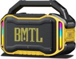 XDOBO BMTL Job Bluetooth Lautsprecher 80W Tragbarer Wireless Speaker mit Tiefem Bass, Robuster Outdoor Lautsprecher, USB-C Laden, USB/AUX/6,5mm Mikrofonanschluss, 10-20H Wiedergabe Gelb