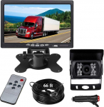 12V-24V 7" TFT LCD HD v&auml;rvimonitor + veekindel 18 LED &ouml;ise n&auml;gemise tagantvaate kaamera RV veoauto kaubiku haagise bussile