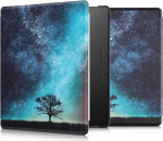 kwmobile Flip Case &uuml;hildub Amazon Kindle Oasis 10. p&otilde;lvkonna - Case eReader - Galaxy Tree Meadow Sinine Hall Must