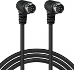 S-Video Mini-DIN-Audiokabel, 9-poolne, Stecker auf Stecker, doppelt 90 Grad, for TV-Receiver, Monitor, Projektor, Audio- und Video-Receiver (3 Meter)