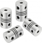 hankekaart Flexible Kupplungen, 3 mm auf 3 mm, Gelenkverbinder, flexible Wellenkupplungen, Motorkupplungen f&uuml;r 3D-Drucker, CNC-Maschine, Motorf&uuml;hrung, DIY-Encoder D12 x L 18 mm, 4 St&uuml;ck