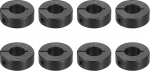QUARKZMAN Pack of 8 Single Split Wave Collar 1/2 Inch Bore One-piece Clamp Wave Collar, 1-1/8 Inch OD, 13/32 Inch Thickness, Black Oxide Steel Set Screw Clamp Wave Collar