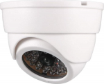 hankimise kaart Fake Dome CCTV vilkuv punane LED hoiatusvalgustus kodu Outdoor Indoor valge