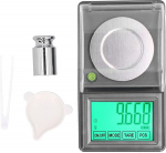 Portable Mini Jewellery Scale, Digital Milligram Scale, High Precision Electric Scale with Level Adjustment for Laboratory Microscale for Powder Medicine, Gold