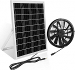 20 W 9.84 ft solar fan: KWODE 20 W solar panel, solar fan, 2000 rpm, solar fan, greenhouse accessories, outdoor with DC solar fan + adjustable holder for chicken coops, sheds, pet houses