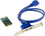 KALEA-INFORMATIQUE Mini PCI Express MiniPCIe kaart 2 porti USB3 5G Chipset Via, koos nurgaga 2X USB 3.0 A