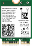 WiFi 6 traadita kaart Intel AX201 NGW. Toetab ainult CNVio2 protokolli ja Inteli 10/11/12/13. p&otilde;lvkonna protsessorit, Bluetooth 5.2, 2400Mbps, v&otilde;rguadapter s&uuml;learvutile, toetab Windows 10/11 (64bit), Linux.