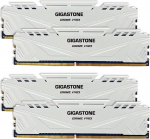 DDR4 RAM: GIGASTONE Game Pro 64GB Kit (4x16GB) DDR4 3600MHz PC4-28800 CL18-22-22-22-42 Intel XMP 2.0 AMD Ryzen 1.35V UDIMM 288Pin Non-ECC Unbuffered Desktop High Performance Memory valge