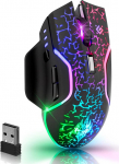 Defender Oneshot traadita m&auml;nguhiir - 2,4 GHz traadita, 3200 DPI, RGB, 5 programmeeritavat nuppu, tulekahju nupp, 100-tunnine aku, USB-C, ergonoomiline, PC-le, s&uuml;learvutile, m&auml;ngimiseks
