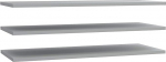 FORTE 3 riiulist komplekt lai puidust materjalist Hall 107,8 x 42 x 2,2 cm