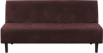 LINGKY Velvet Armless Diivan Slipcover, paksem Stretch diivanvoodi katted, m&ouml;&ouml;bli kaitse, tavaline mittelibisev Stretch diivan katted, sobib kokkupandav diivan, voodi ilma k&auml;etugedeta (&scaron;okolaad)